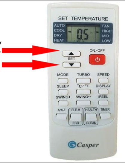 Cách mở khoá điều khiển điều hòa Casper cũ