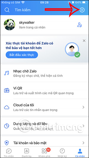 Cài đặt Zalo