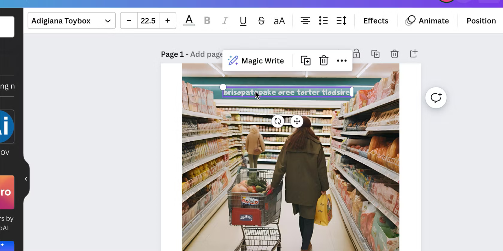 Công cụ Magic Write của Canva