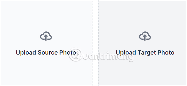 Tải ảnh lên Face Swap AI