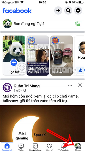 Tùy chỉnh Facebook