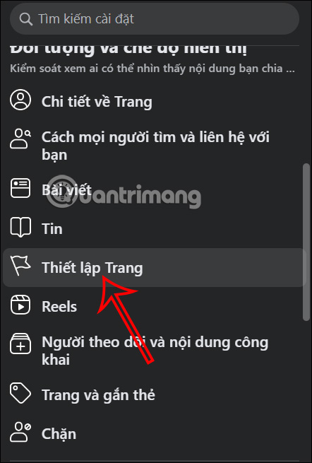 Thiết lập trang Facebook