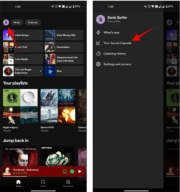Viên nang âm thanh của bạn Spotify 