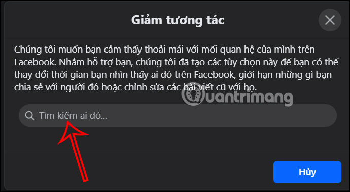 Tìm người bị giảm tương tác trên Facebook 