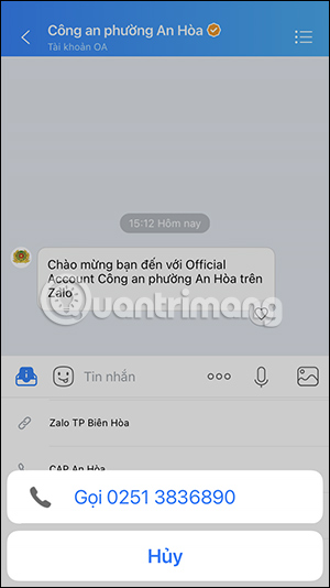 Số điện thoại Công an phường