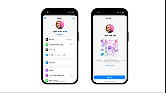 Người dùng Messenger có thể dễ dàng kết nối với những người bạn mới bằng cách quét mã QR Messenger
