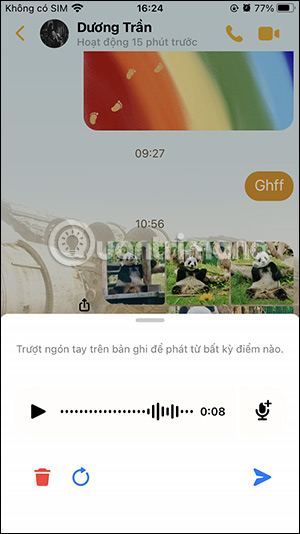 Tùy chỉnh file ghi âm