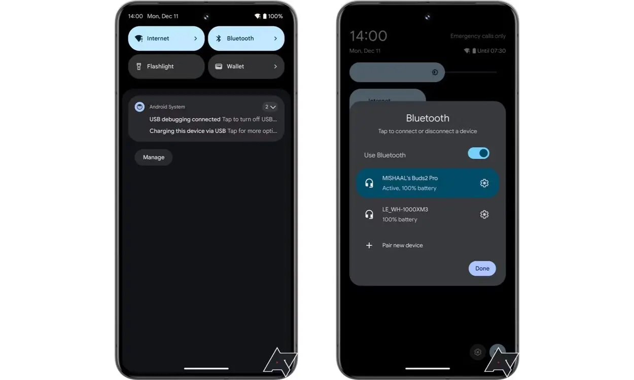 Cài đặt nhanh Bluetooth được cải tiến của Google Pixel