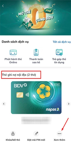 Thẻ ghi nợ nội địa VIB SmartBanking