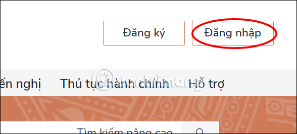 Đăng nhập vào tài khoản Cổng thông tin DVC Quốc gia của bạn 