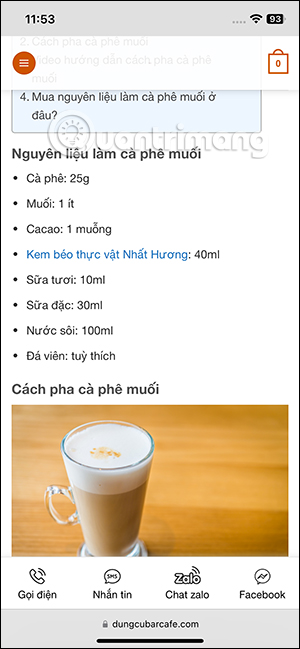 Nội dung trên iPhone