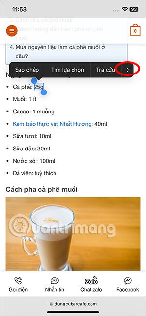 Bôi đen thiết bị cần chuyển đổi trên iPhone