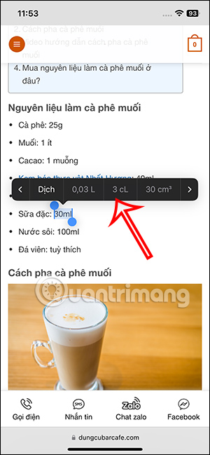 Đổi đơn vị đo trên iPhone 