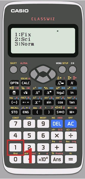 Chế độ FIX trên Casio 580VNX