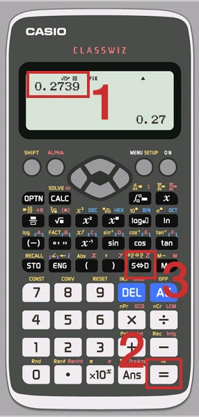 Làm tròn số trên Casio 580VNX
