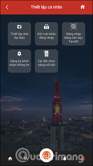 Thiết lập cá nhân eTax Mobile