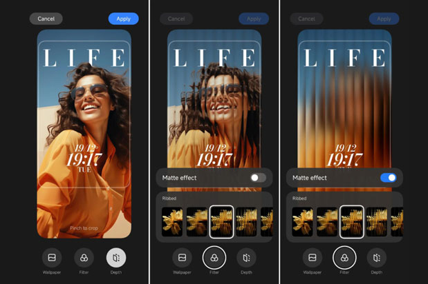 HyperOS có nhiều kiểu bố trí màn hình khóa