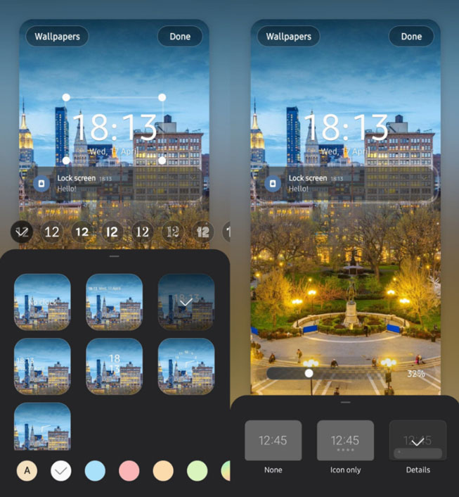 One UI 6.1 cho phép người dùng thêm nhiều widget vào màn hình khóa