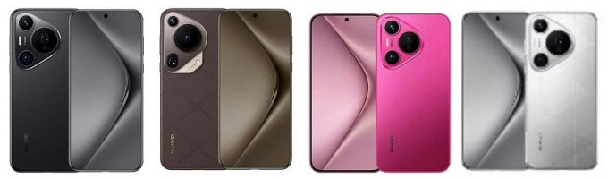 Bốn smartphone Pura 70, Pura 70 Ultra, Pura 70 Pro và Pro+. Ảnh: Huawei