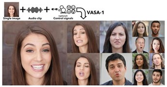 Microsoft giới thiệu AI VASA-1 có thể giúp ảnh chân dung biết nói chuyện và ca hát 