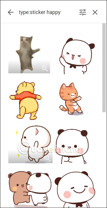 Sticker chèn trong Google Slides 