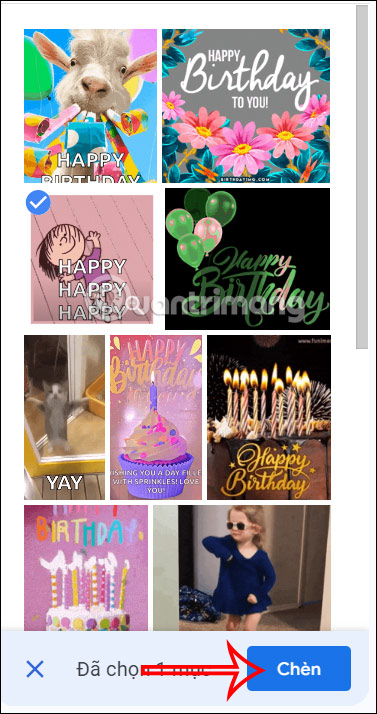 Chèn ảnh GIF trong Google Slides 