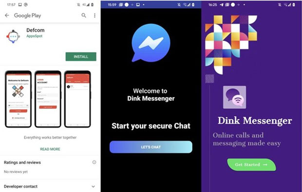 Các ứng dụng chứa mã độc giả dạng các ứng dụng nhắn tin miễn phí (Ảnh: ESET)