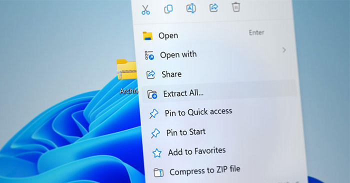 Windows 11 sẽ sớm hỗ trợ khả năng tạo file lưu trữ TAR và 7Z