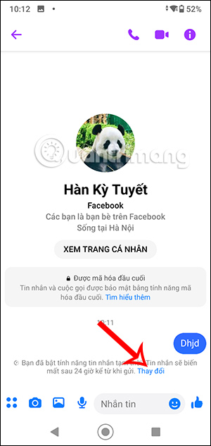 Tin nhắn Messenger mã hóa đầu cuối