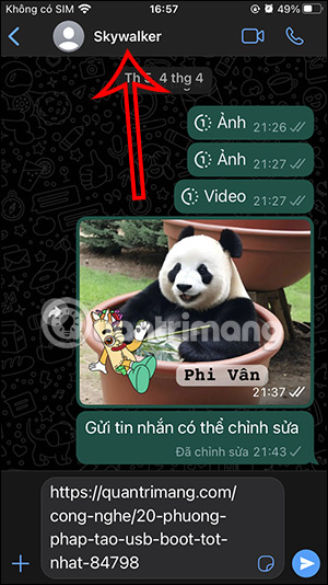Tin nhắn WhatsApp
