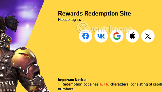 code free fire max