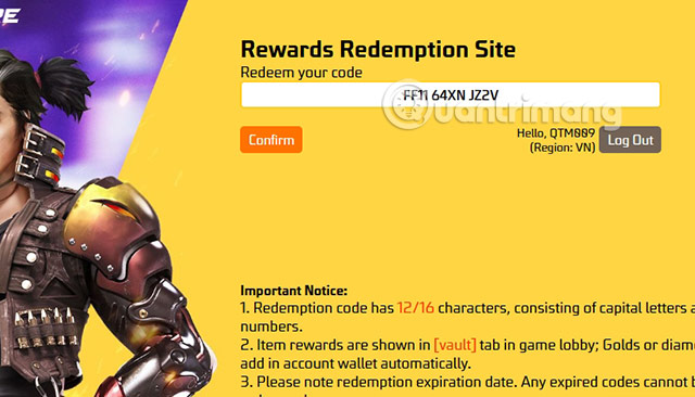 giftcode free fire max