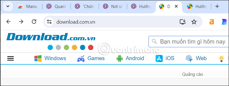 Nhóm các tab cùng tên miền Manage Tabs by Domain