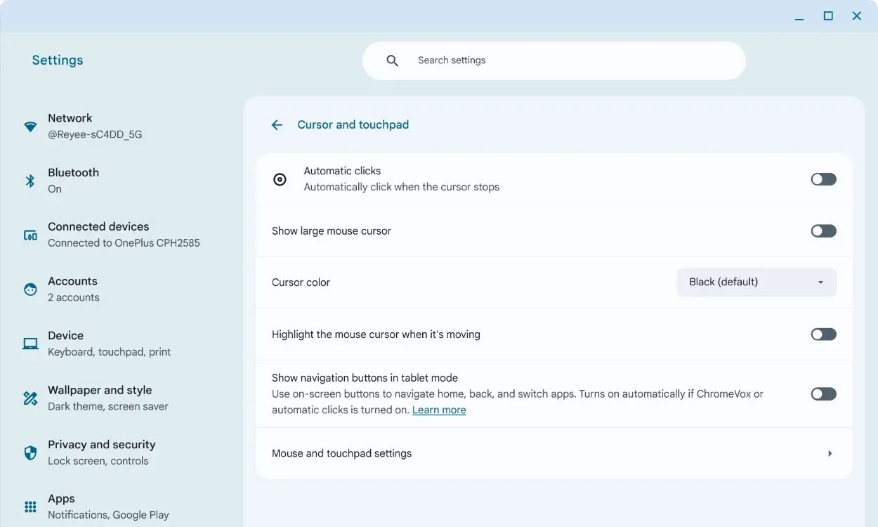 Cập nhật ChromeOS 124
