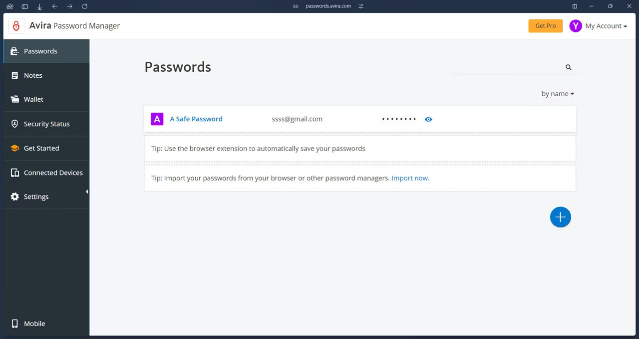 Avira Password Manager