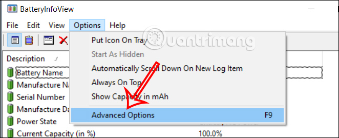 Tùy chỉnh BatteryInfoView