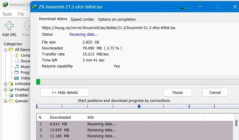 Tải file nhanh chóng bằng Internet Download Manager.