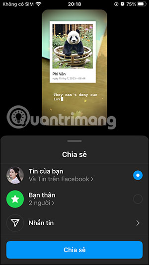 Đăng Story Instagram