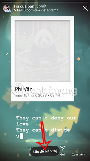 Ẩn ảnh Polaroid đăng Story Instagram