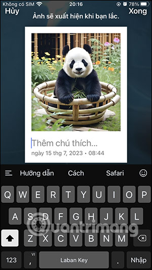 Viết chú thích cho ảnh