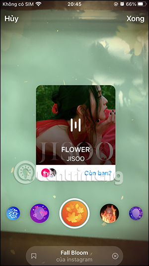Thêm hiệu ứng Story Instagram