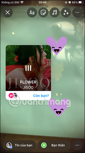 Thêm sticker Story Instagram