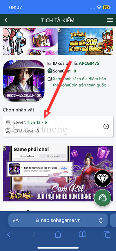 code tich ta kiem soha
