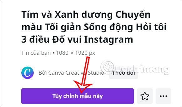 Chỉnh phiếu câu hỏi trắc nghiệm trên Canva