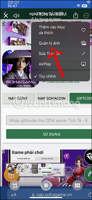 Quản lý ảnh video Kỷ niệm