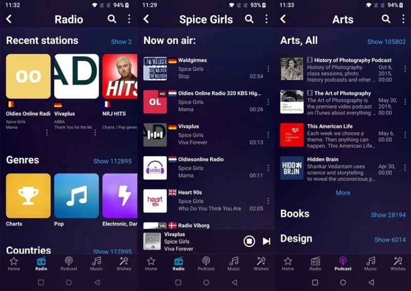 Tổng quan về giao diện ứng dụng Audials.