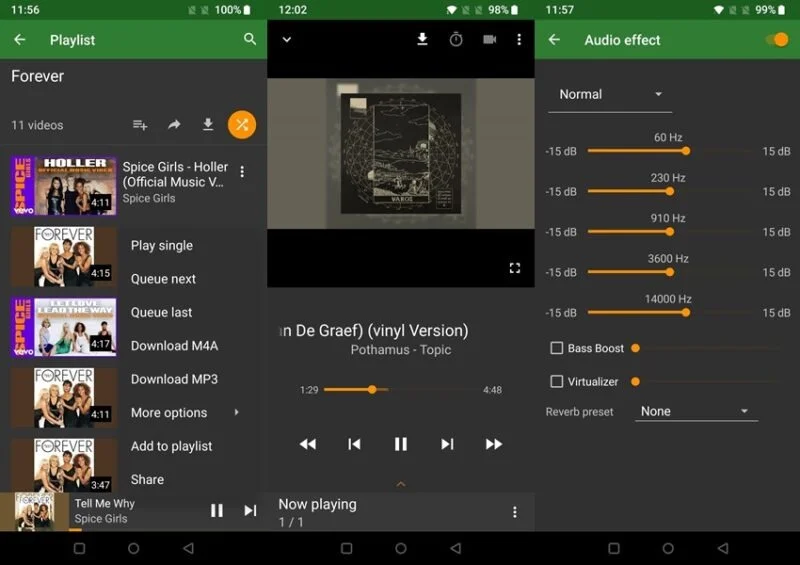Tổng quan về giao diện ứng dụng YMusic.