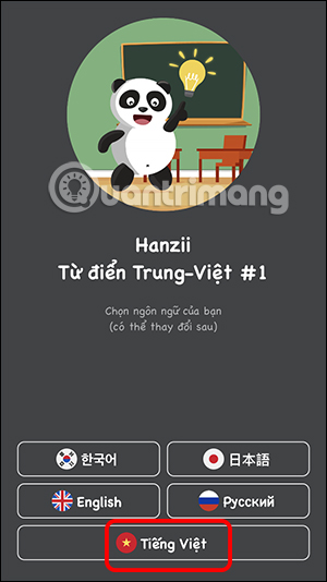 Cài tiếng Việt Hanzii Dict