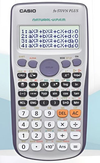 4 kiểu bất phương trình trên Casio 570VN Plus