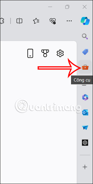 Công cụ trên trình duyệt Edge 